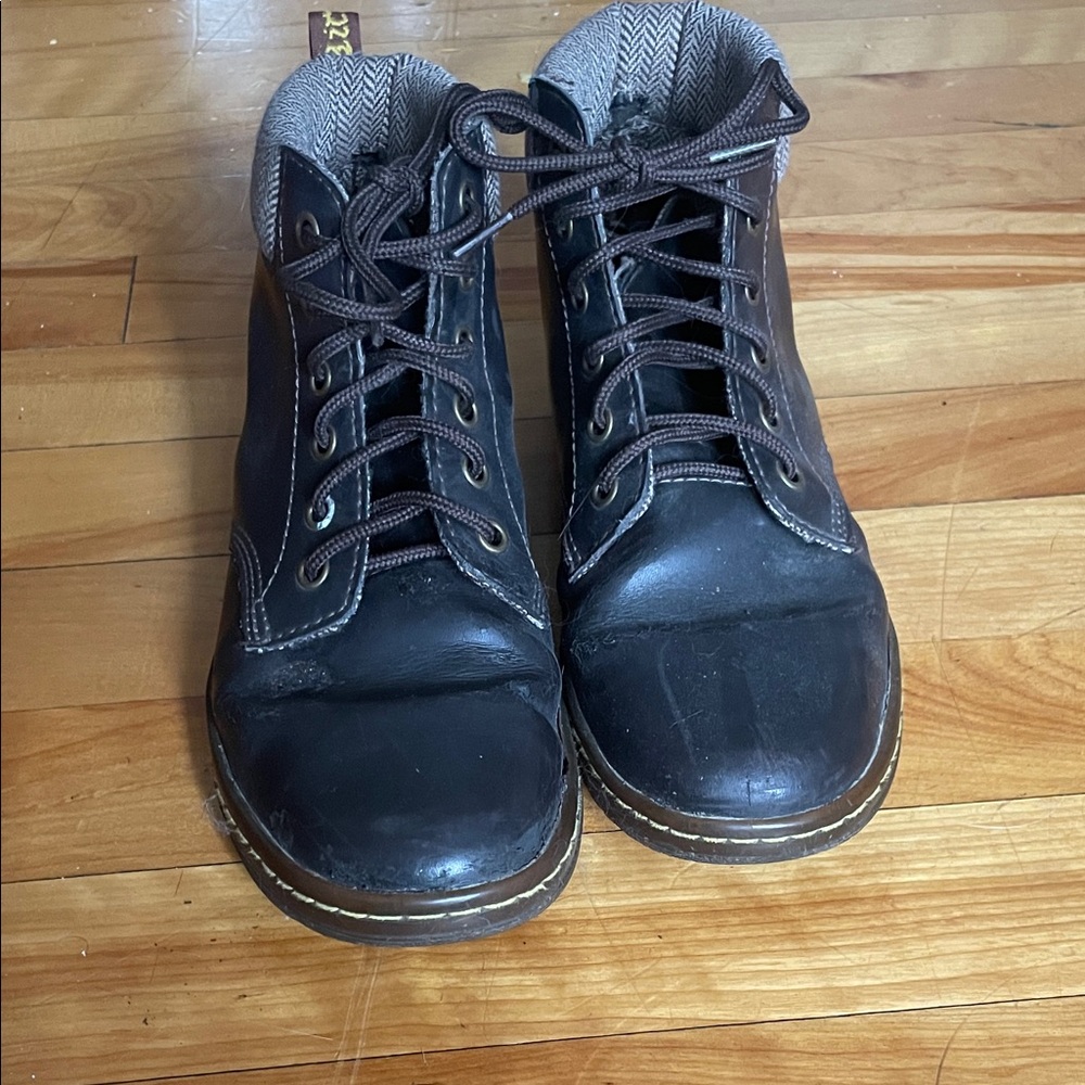 Vintage Unisex Dr Marten Black Leather Boots